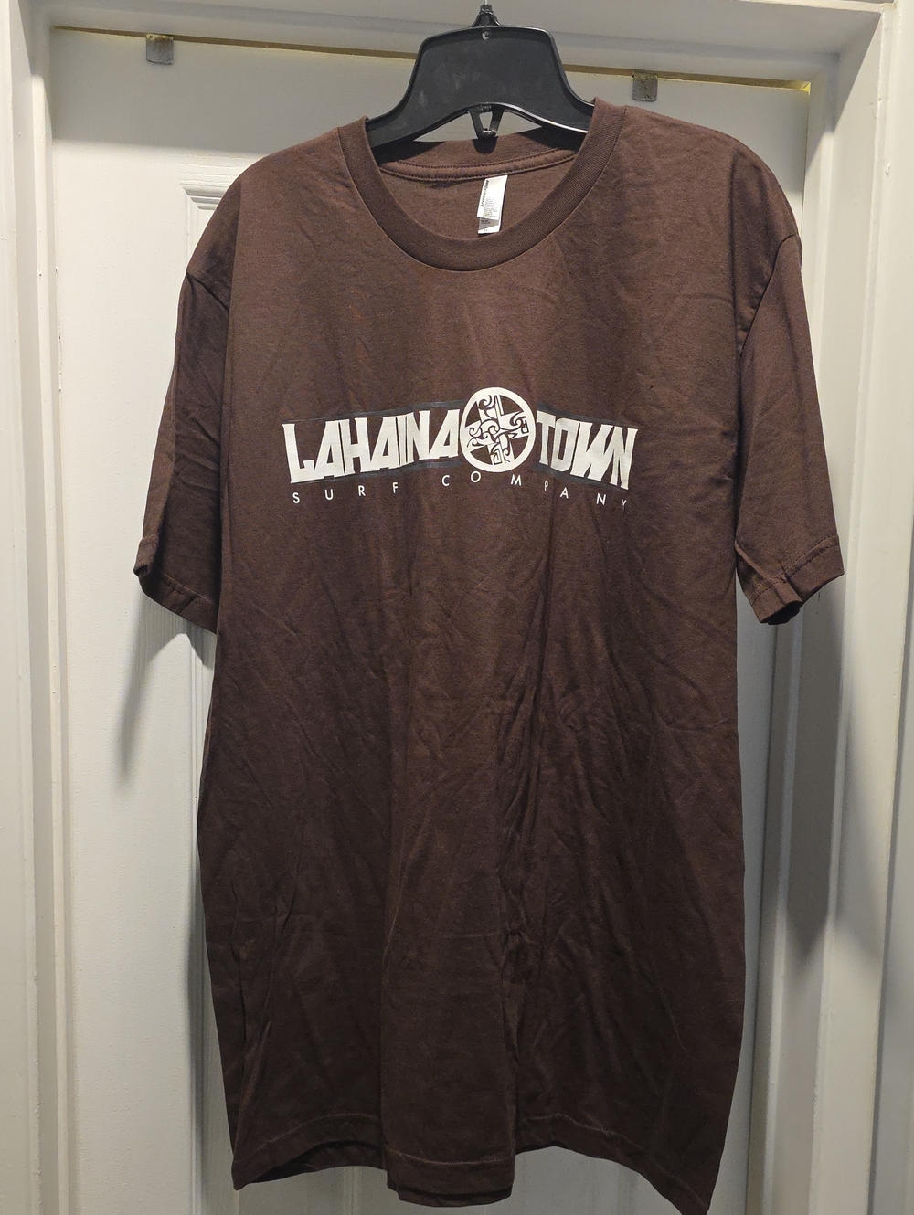 American Apparel Brown Graphic Logo Short Sleeve Tee